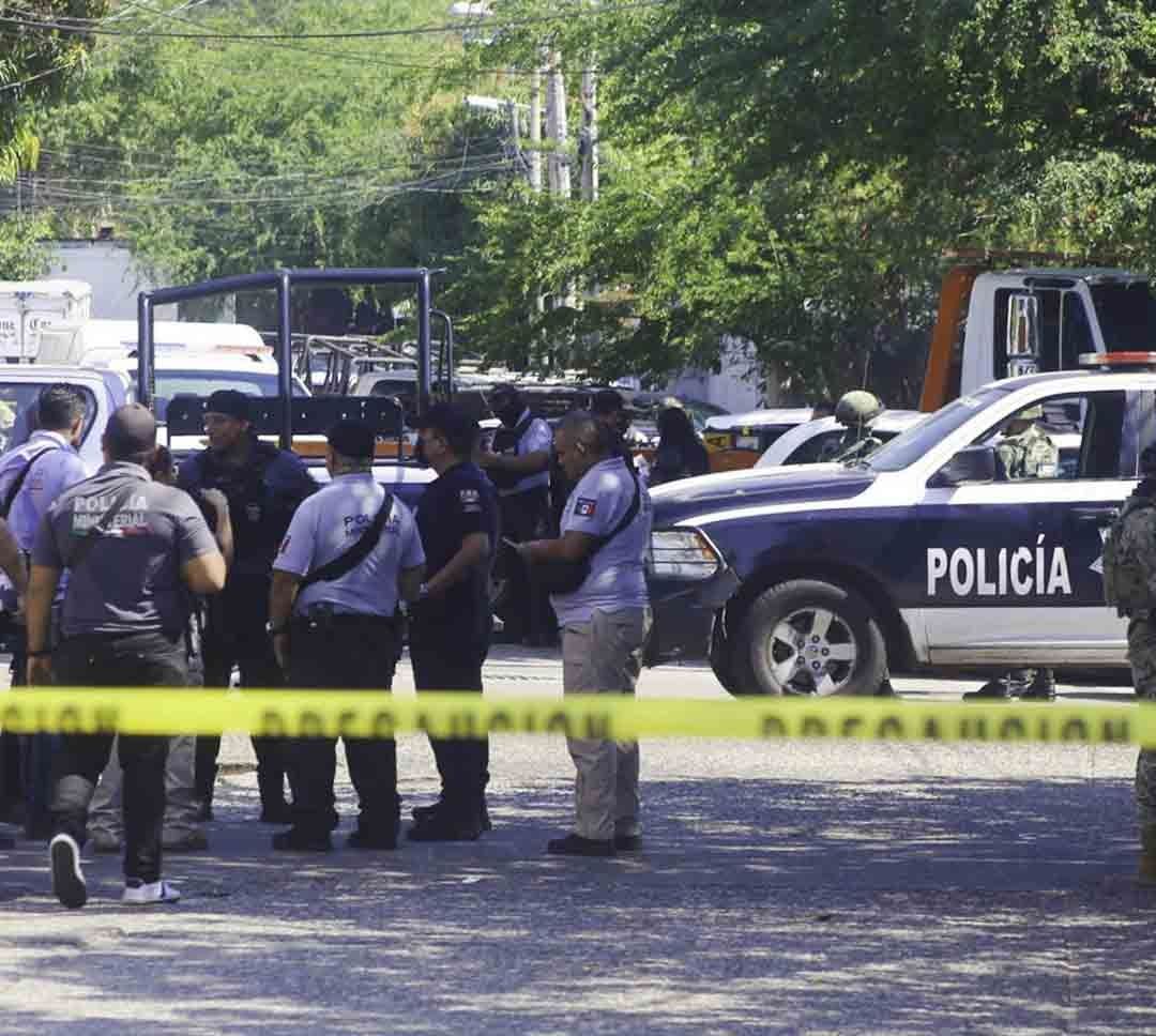 Operativo tras el homicidio del jefe operativo de la Policía Auxiliar Preventiva de Acapulco