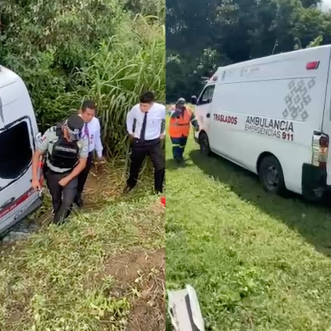 Accidente Sprinter ADO Carretera Coatzacoalcos Villahermosa Pasajeros Lesionados Sur de Veracruz