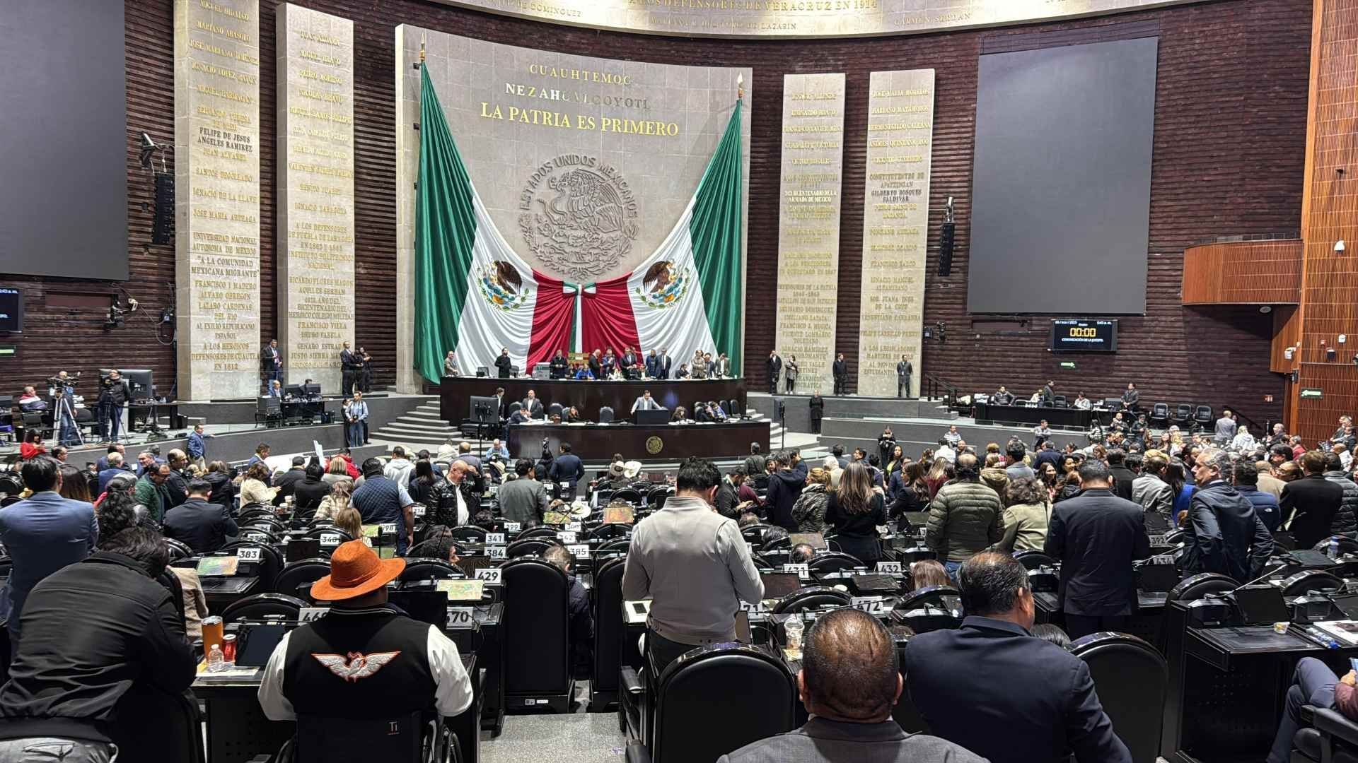 Sesión de la Cámara de Diputados en el marco de la discusión del Presupuesto de Egresos 2026. Foto: N+