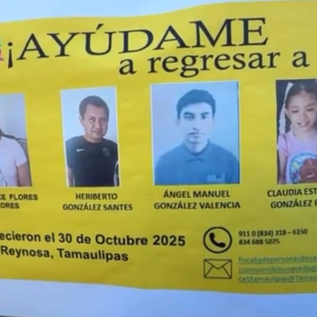 Fotos de familia desaparecida en Reynosa