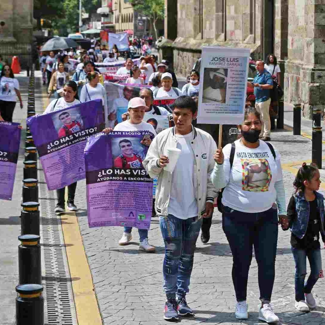 Marcha en Guadalajara por el Día Internacional de Desapariciones Forzadas en 2022