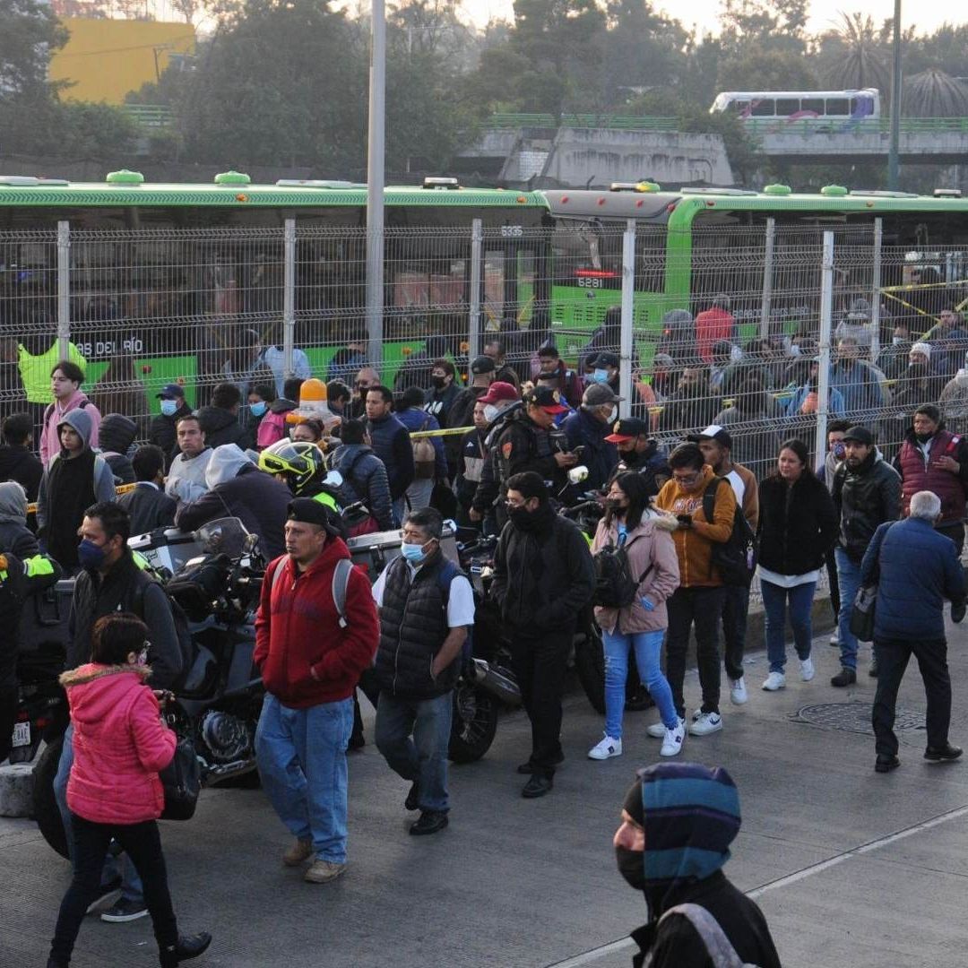 Paradero de transporte público en Ciudad de México