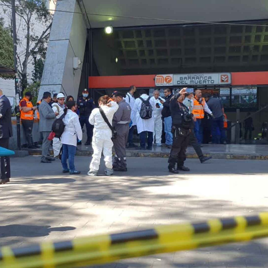 Conato de incendio en el Metro Barranca del Muerto en Línea 7, CDMX