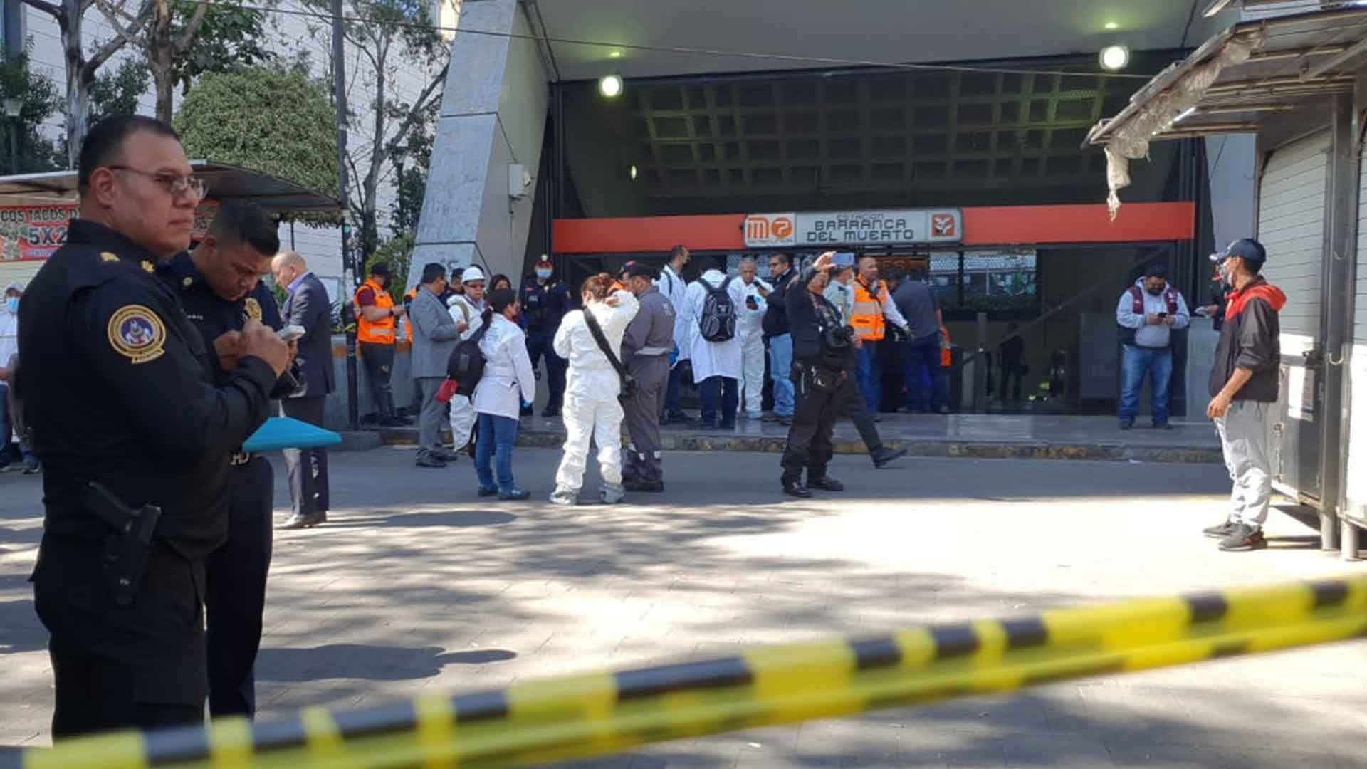 Conato de incendio en el Metro Barranca del Muerto en Línea 7, CDMX