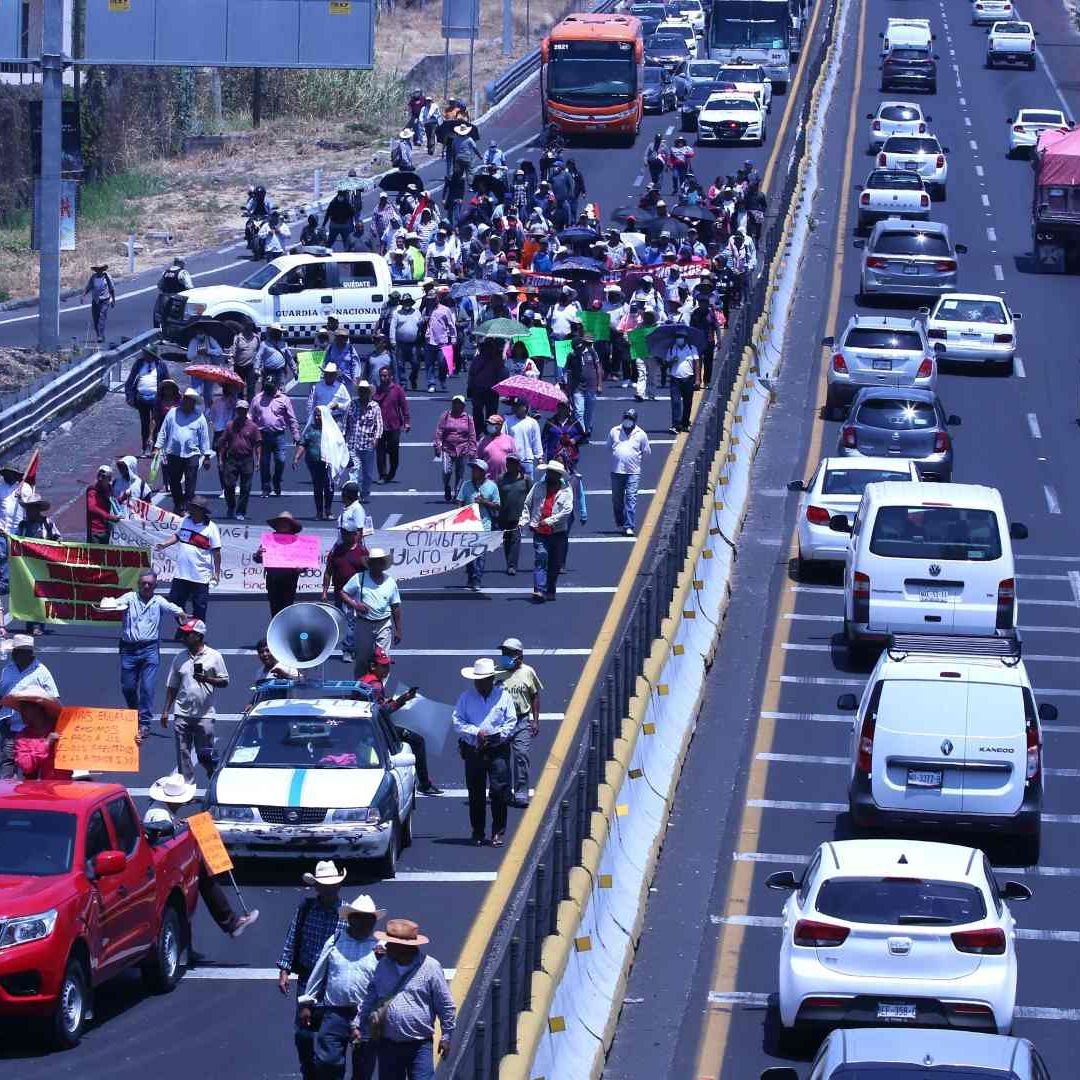 Carreteras Bloqueadas por Campesinos HOY, Domingo 2 de Noviembre 2025. foto: Cuartoscuro