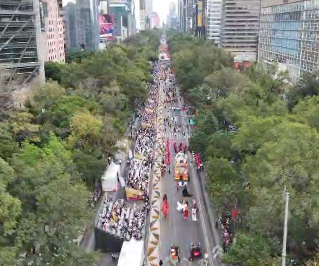 Desfile Día de Muertos en CDMX. Foto: N+