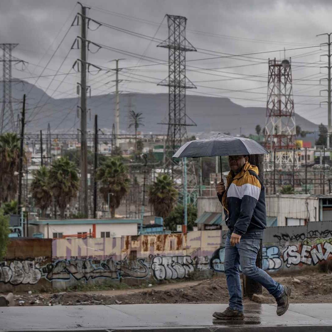 Frío y lluvias en Tijuana, Baja California