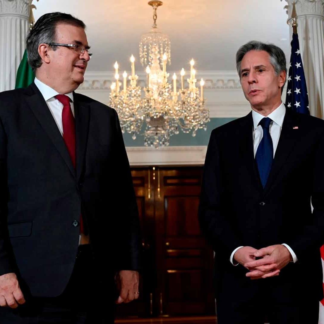 Antony Blinken dialogó con Marcelo Ebrard sobre la cooperación de ambos países en la lucha contra el narcotráfico