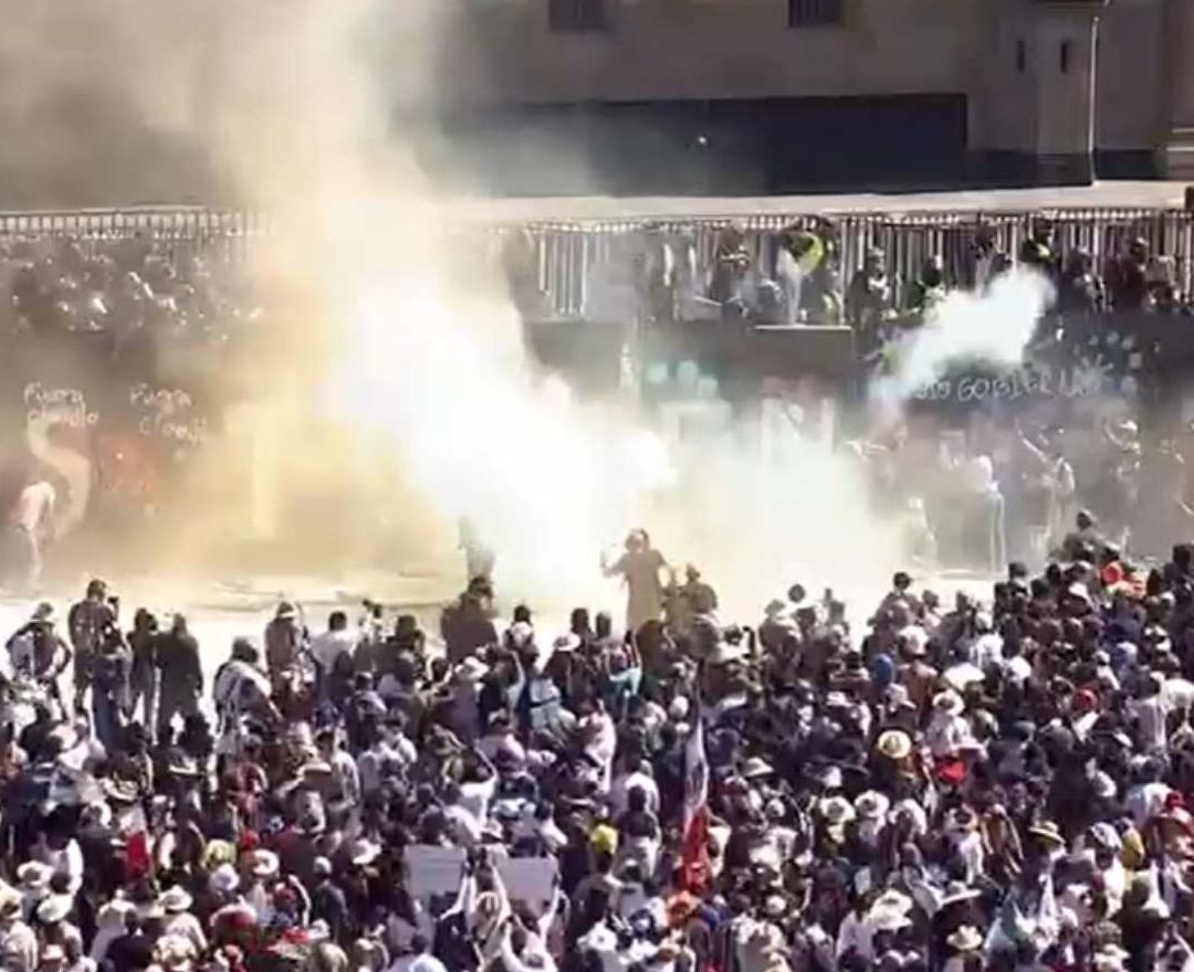 Manifestación en centro de Ciudad de México