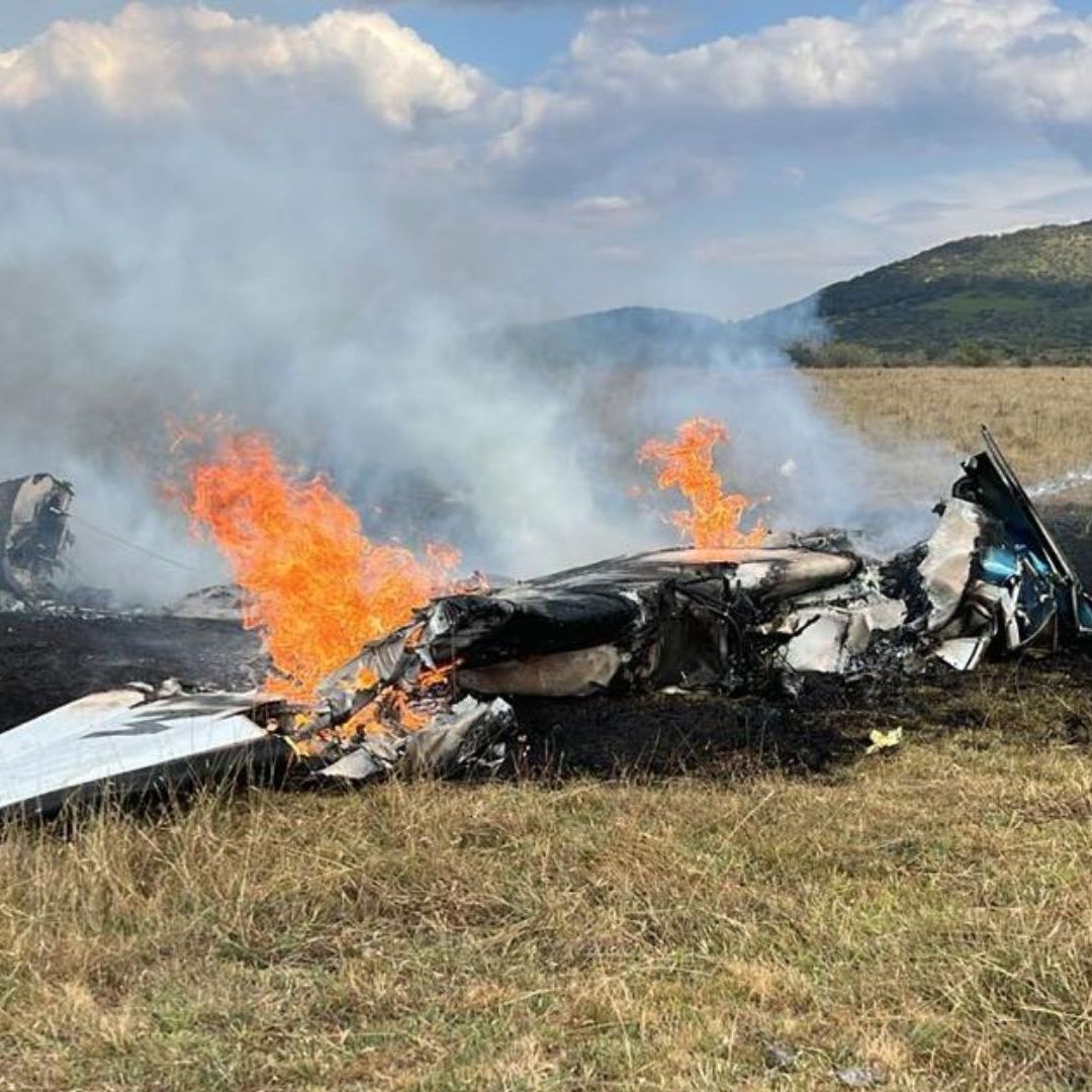 Reportan la Caída de Avioneta en Villa de Mendoza, Michoacán; Hay Varios Heridos