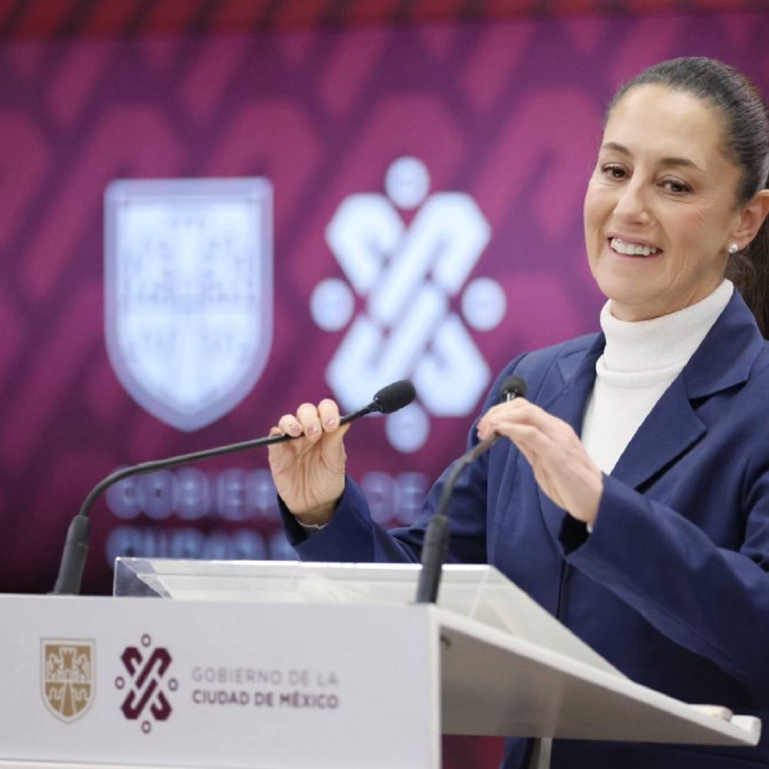 Claudia Sheinbaum durante la conferencia de este 2 de febrero