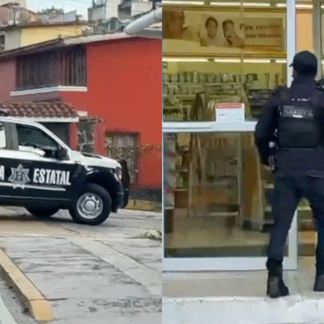 Un hombre el cual llegó al establecimiento para cometer el asalto en contra de los empleados de la farmacia.