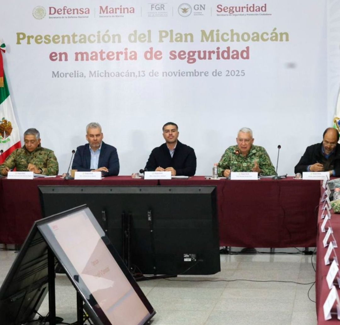 Gabinete de Seguridad en Michoacán: Presentan Plan por la Paz; Harfuch Recorre Uruapan