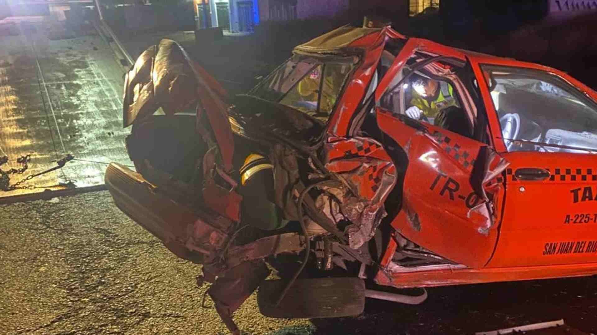 Fuerte Choque Deja a Dos Personas Sin Vida en Carretera San Juan del Río–Xilitla