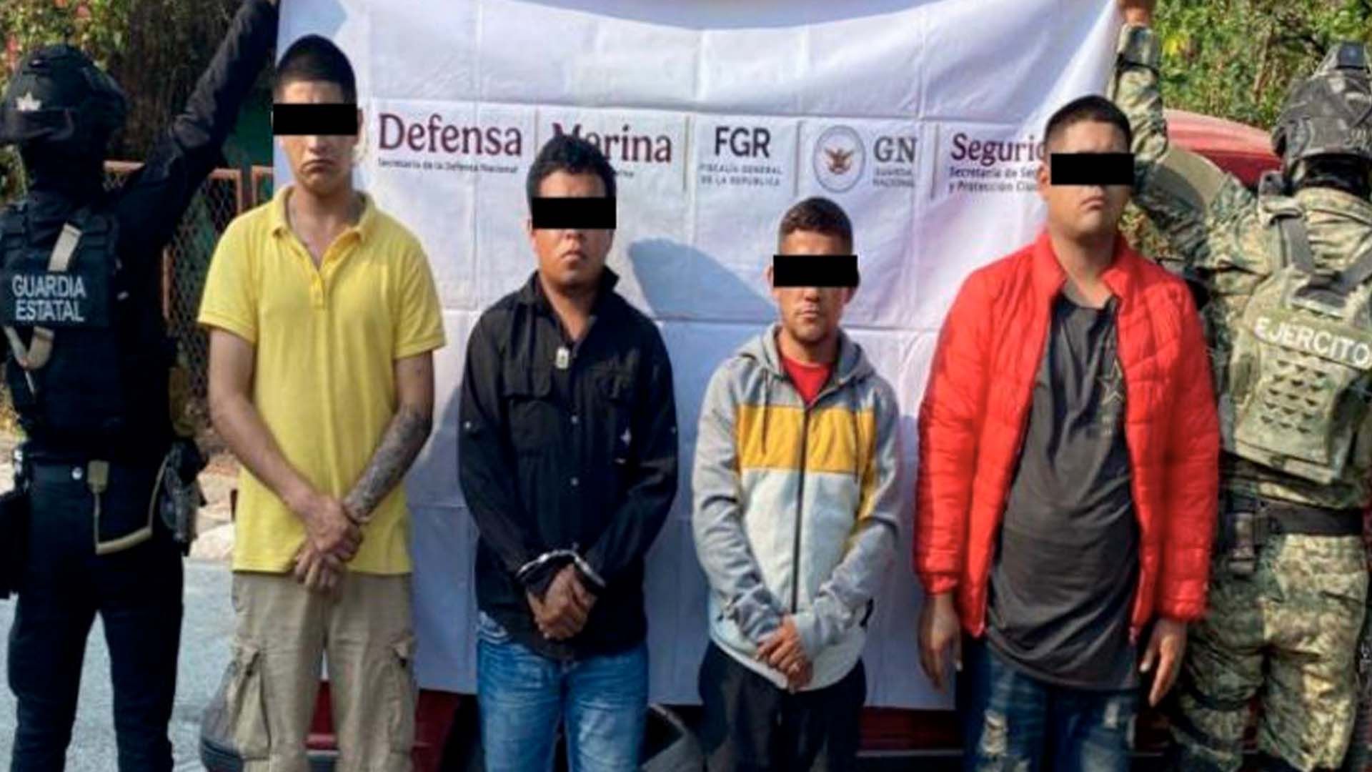 Ejército y Guardia Estatal Detienen a Cuatro Presuntos Delincuentes y Decomisan Armas en Abasolo