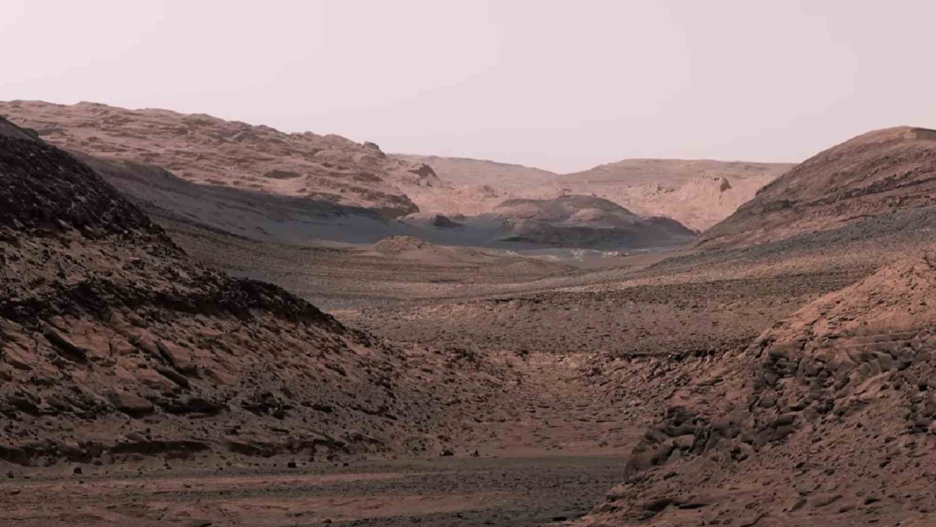 NASA halla en Marte rocas onduladas causadas por olas