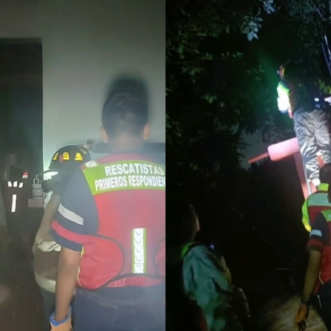 El fuego despertó a la familia que dormía al interior de la vivienda, afortunadamente todos los integrantes lograron salir a tiempo.
