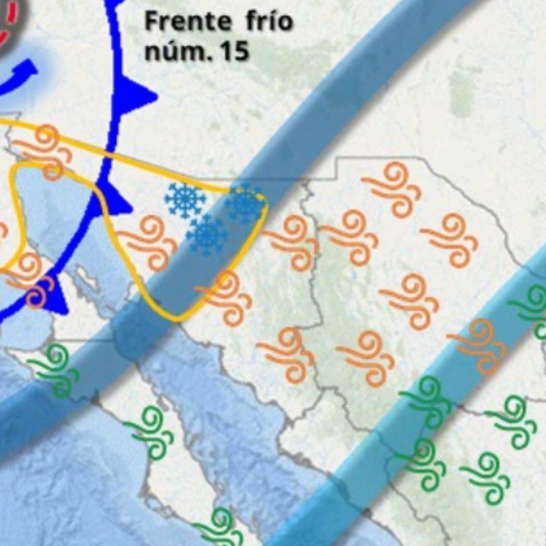 Ingreso de Frente Frío 15 a Sonora: Pronostican Caída de Nieve y Aguanieve en el Estado