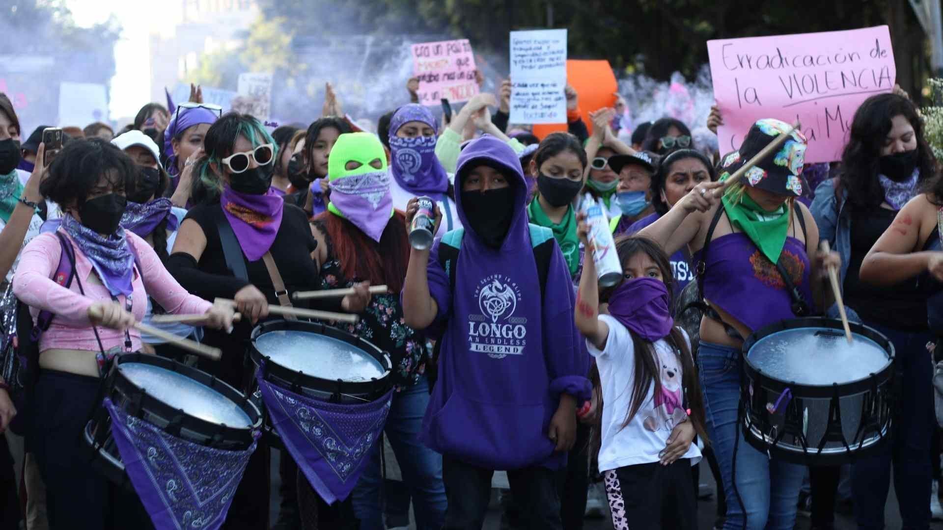 Marcha 25N en CDMX en 2024.