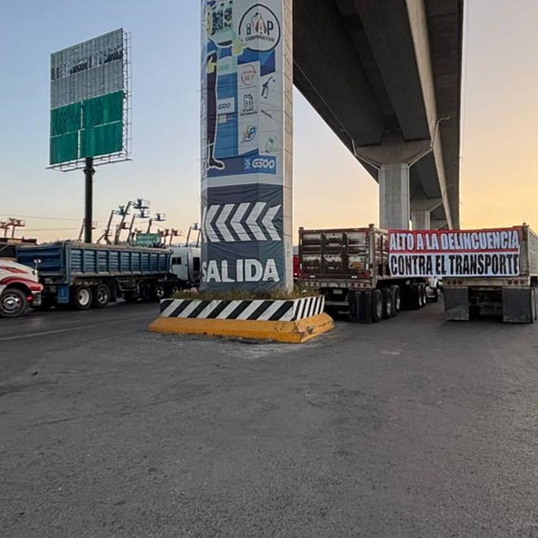 Bloqueo de transportistas este 24 de noviembre de 2025. Foto: N+