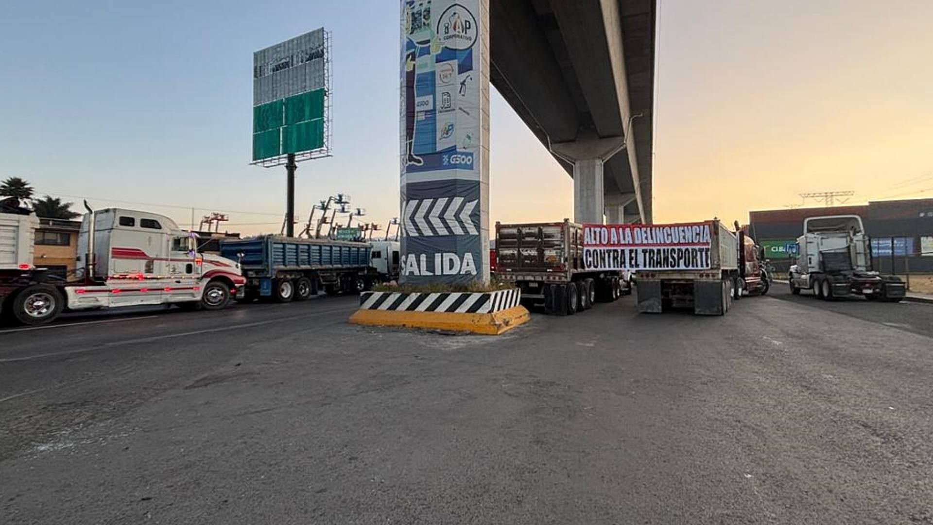 Bloqueo de transportistas este 24 de noviembre de 2025. Foto: N+