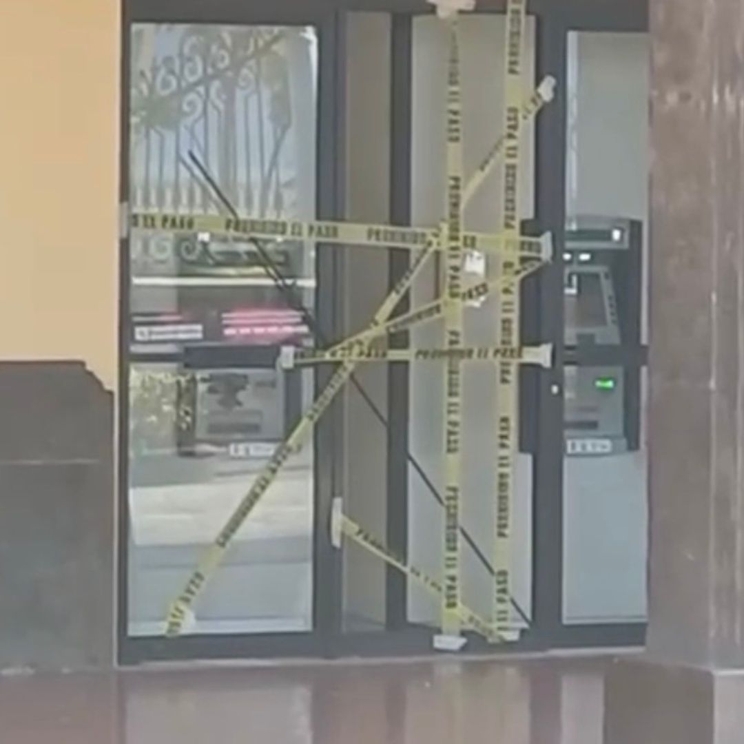 La sucursal bancaria vandalizada está ubicada en la avenida 3 frente a la catedral de la inmaculada Concepción.