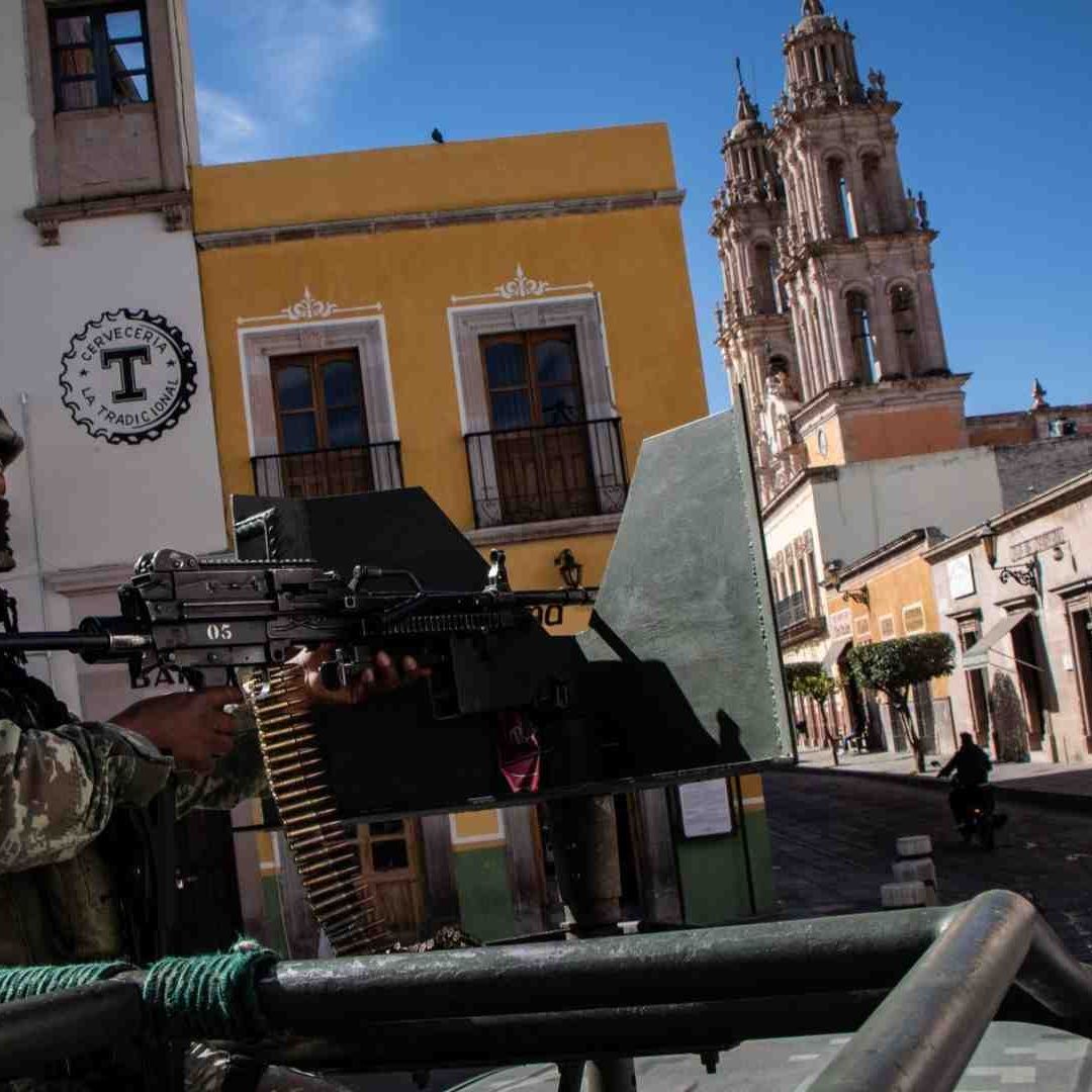 Operativo de seguridad en Jerez, Zacatecas