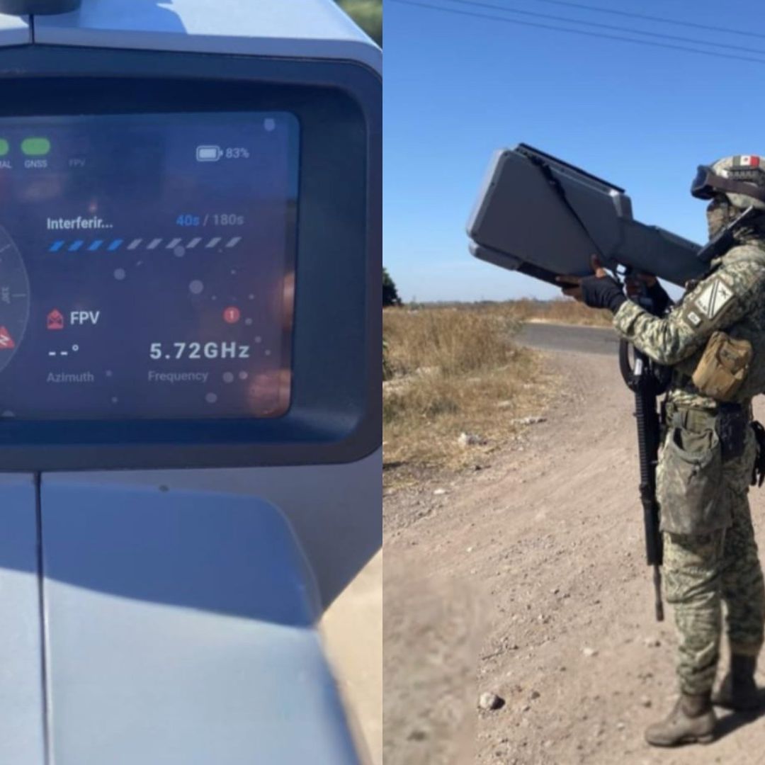 ersonal militar se percató de dos vehículos aéreos no tripulados (drones) que sobrevolaban la zona, por lo que, con el uso del equipamiento portátil anti dron, se procedió a neutralizarlos.