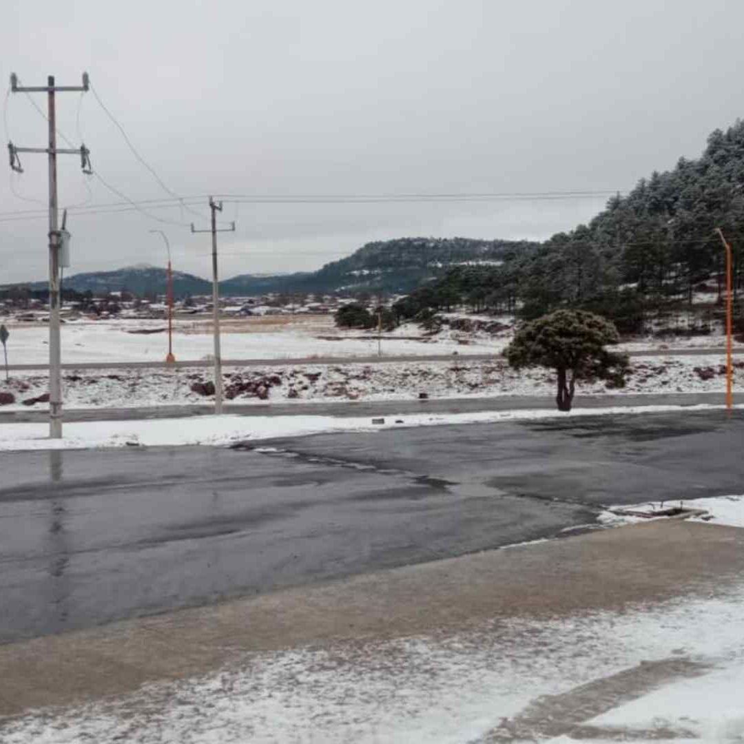 Nevadas en varios municipios de Chihuahua