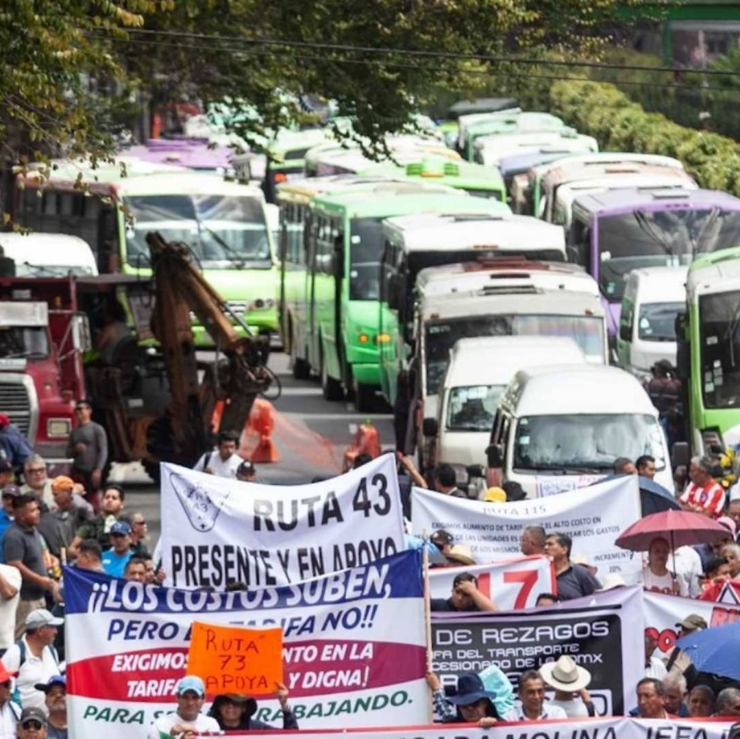 Megabloqueo de transportistas en CDMX