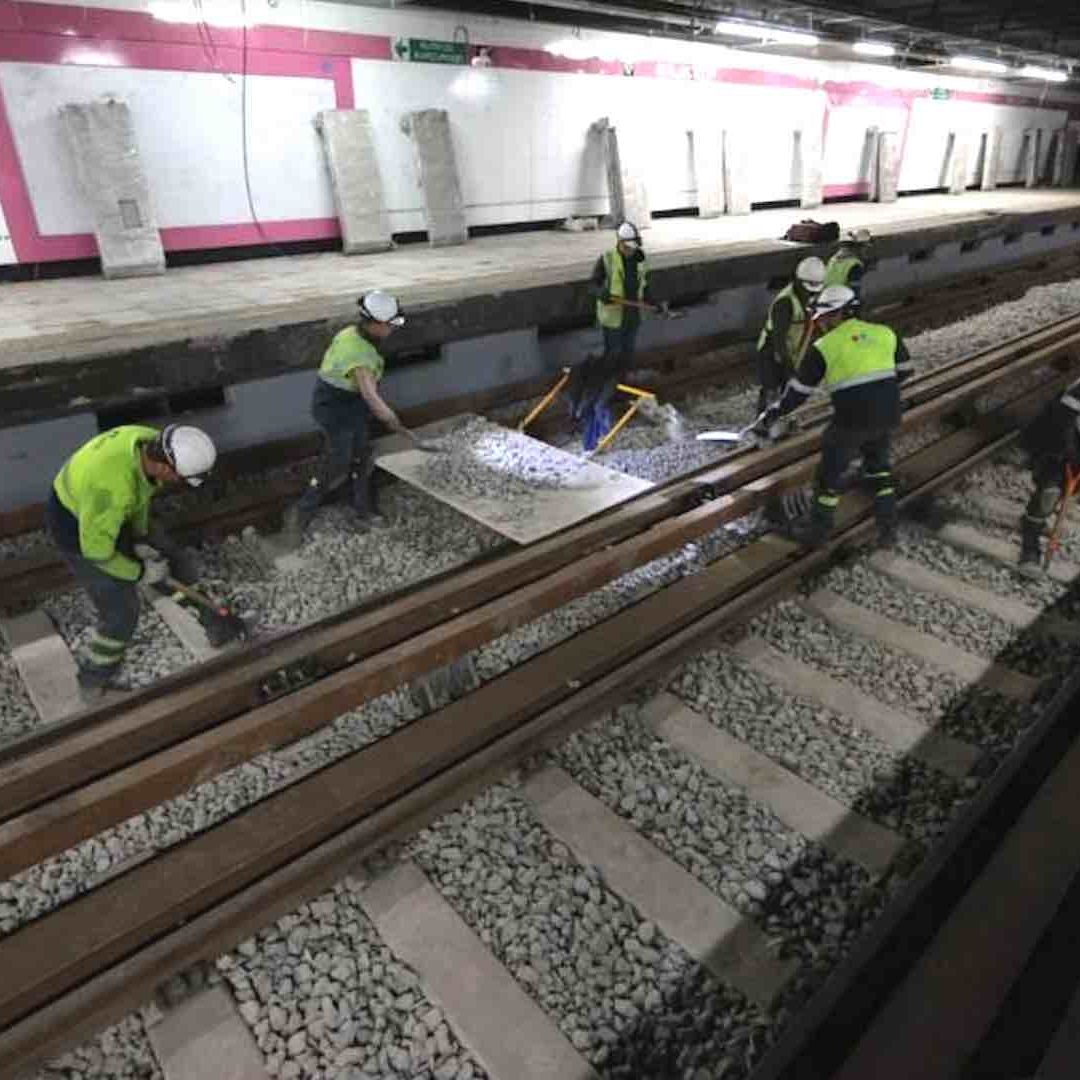 El proceso de modernización de la Línea 1 del Metro se dividió en 3 etapas