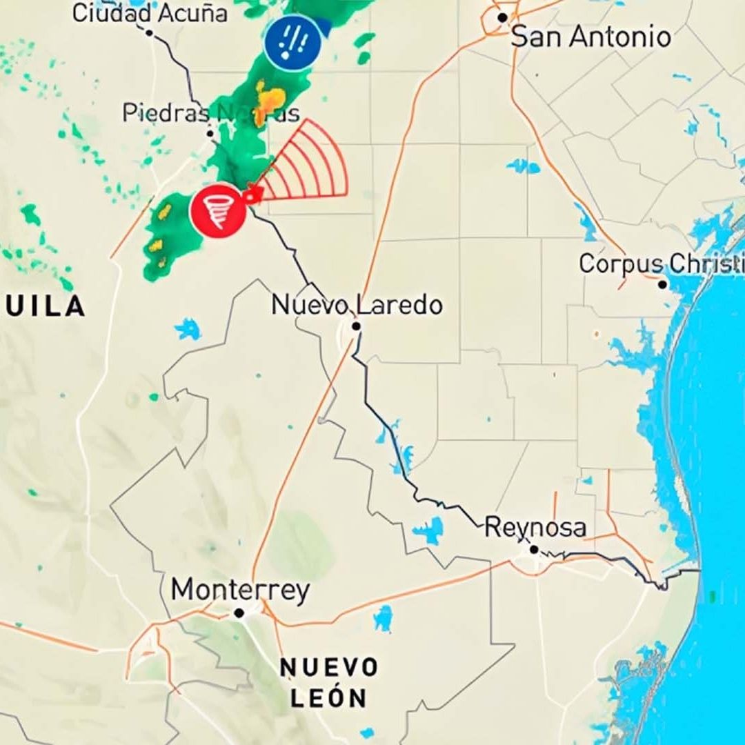 Conagua Advierte Posible Formación de Torbellinos o Tornados en Guerrero y Nava, Coahuila