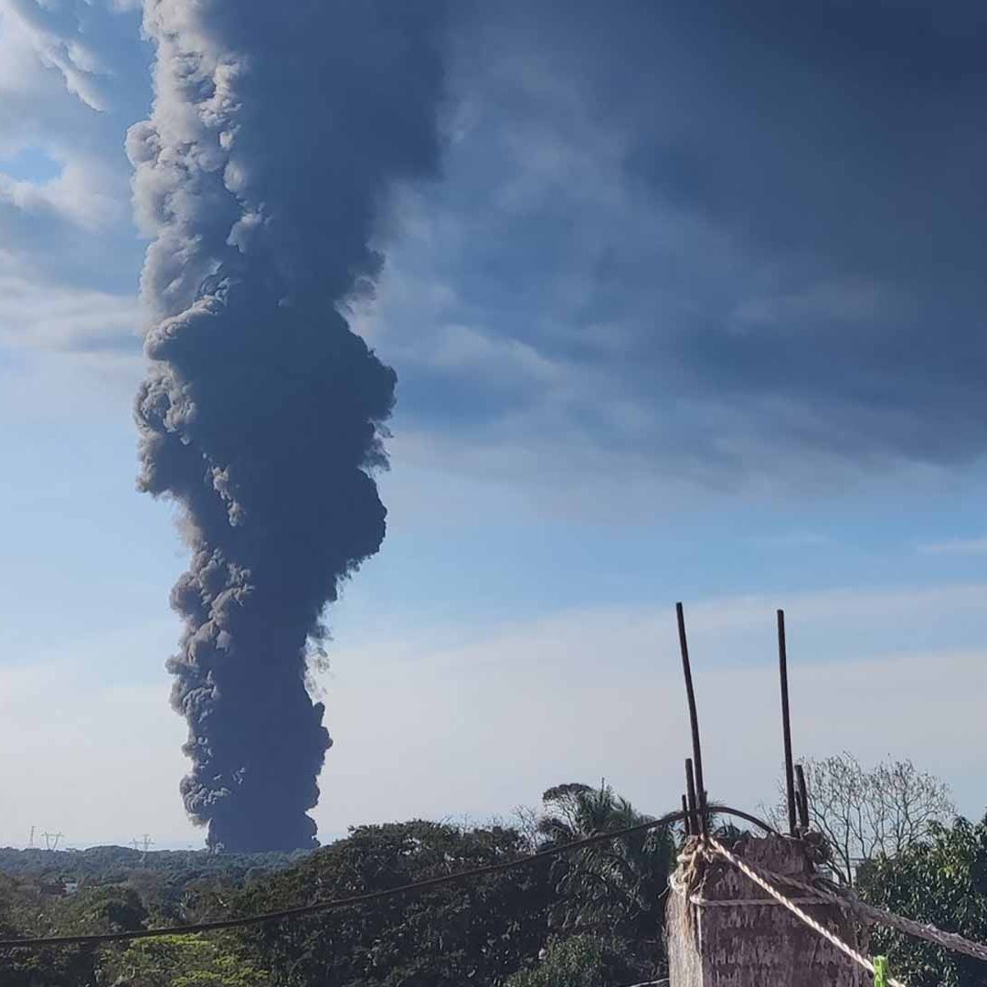 Incendio en el centro de almacenamiento Tuzandépetl, Veracruz