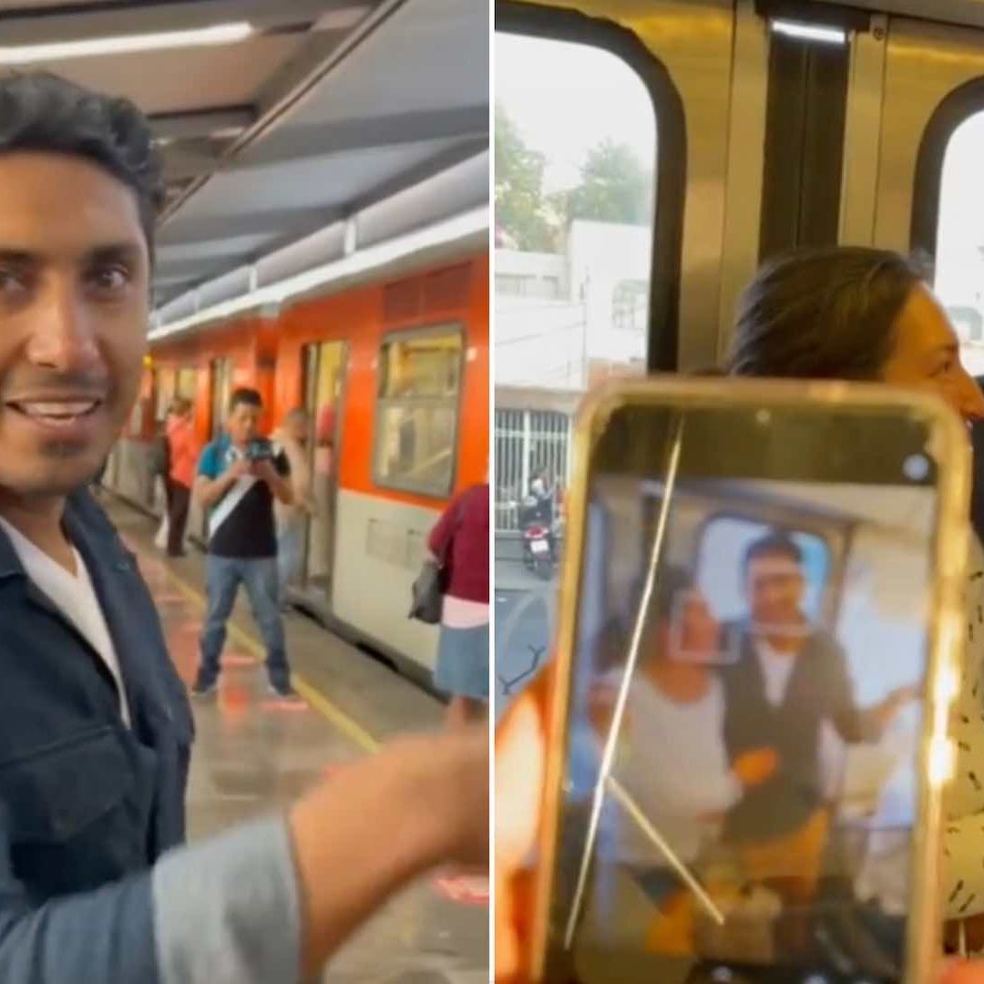 Tenoch Huerta es captado en el Metro de CDMX