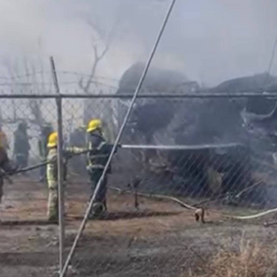 Incendio en corralón de Mineral de la Reforma, Hidalgo