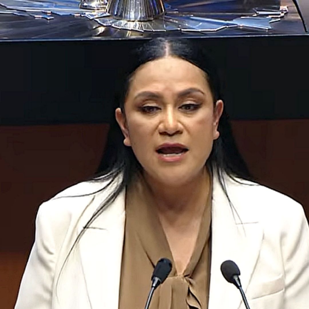 Comparecencia de Ariadna Montiel en el Senado. Foto: Canal del Congreso