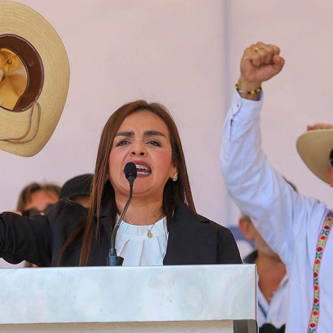 Grecia Quiroz, viuda del alcalde de Uruapan, Michoacán, Carlos Manzo