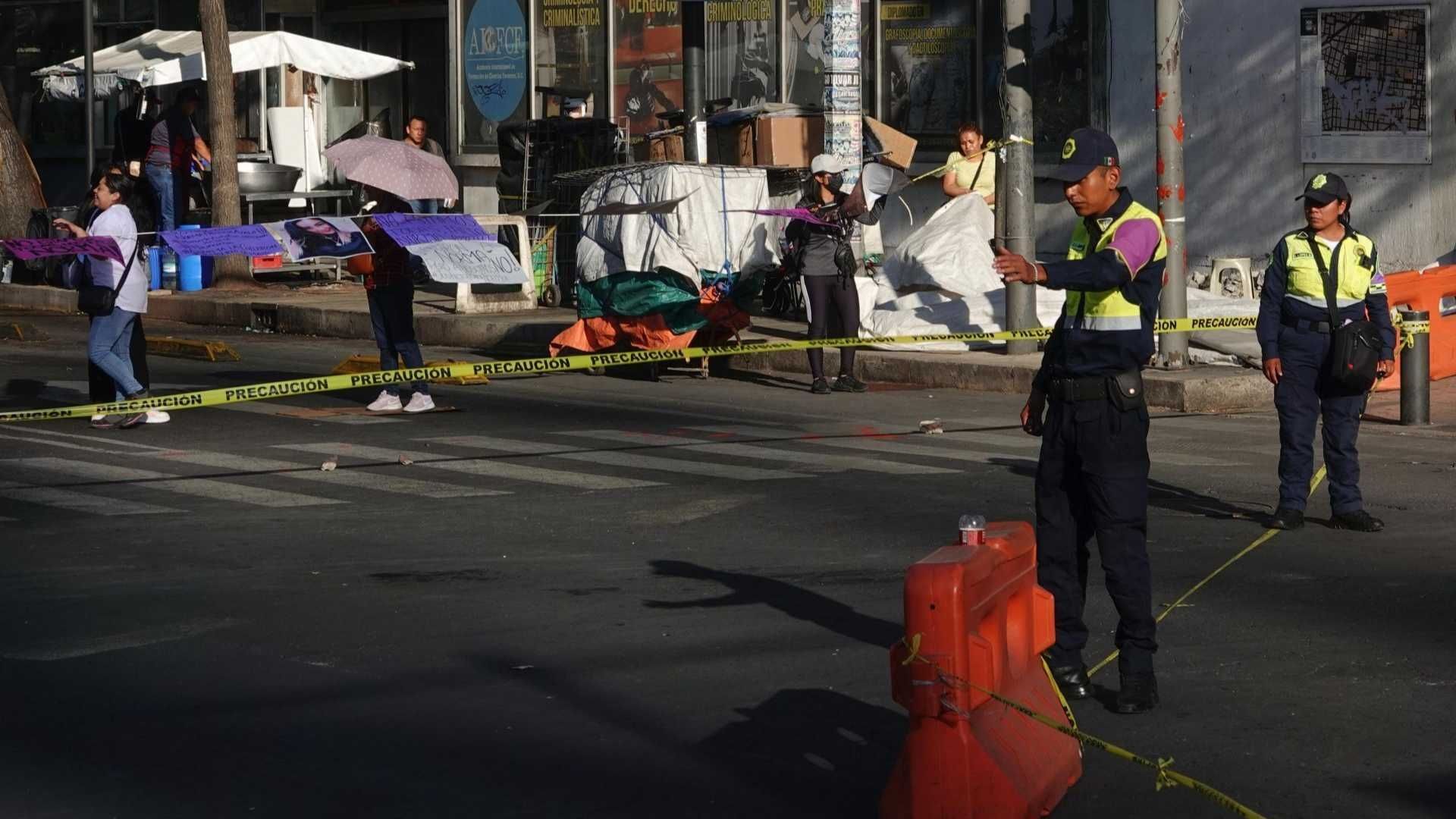 Bloqueo en Río de la Loza, CDMX