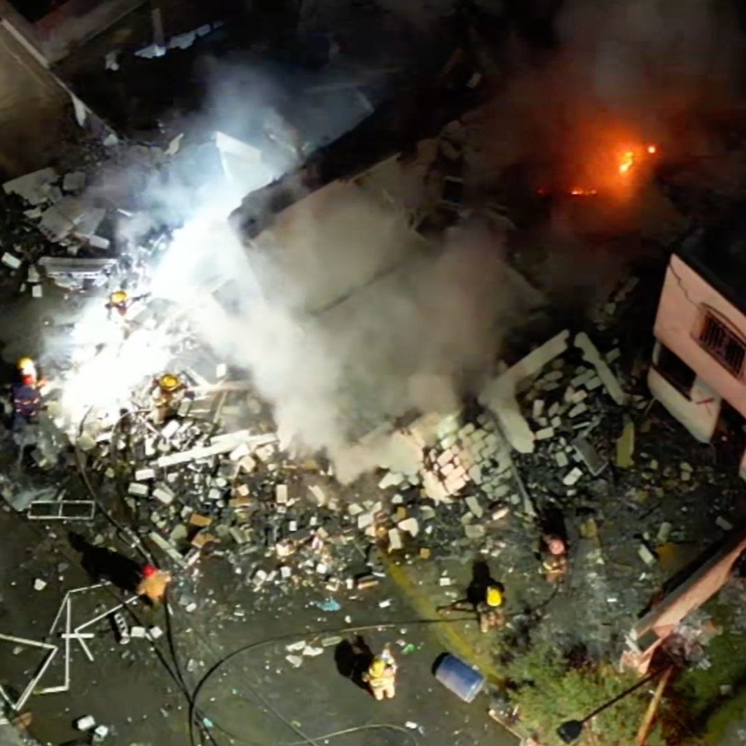 Casas afectadas por explosión en colonia Los Olmos, Pesquería