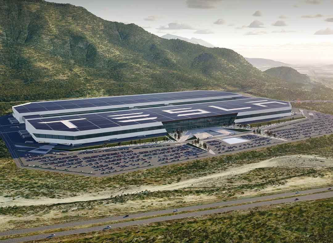 Proyección de planta de Tesla en Nuevo León