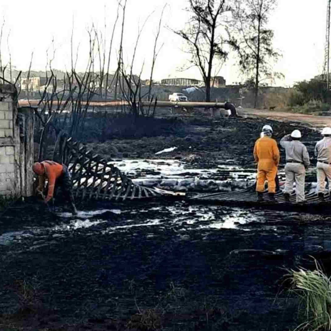 El incendio ocurrió en el equipo de perforación “PM-119” que daba mantenimiento a la Cavidad Tuzandepetl-33 en Veracruz