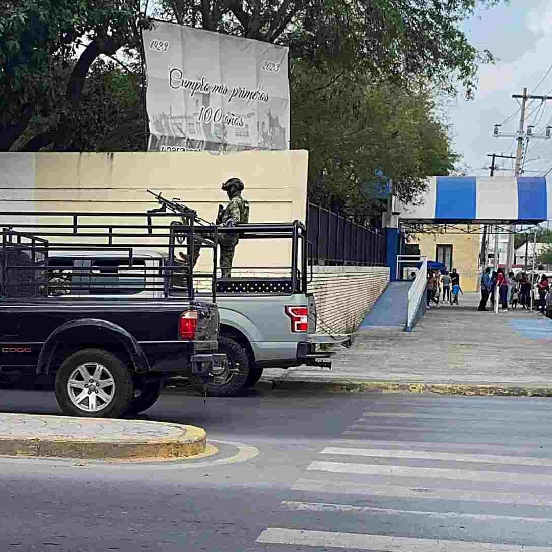 Operativo de seguridad en Matamoros