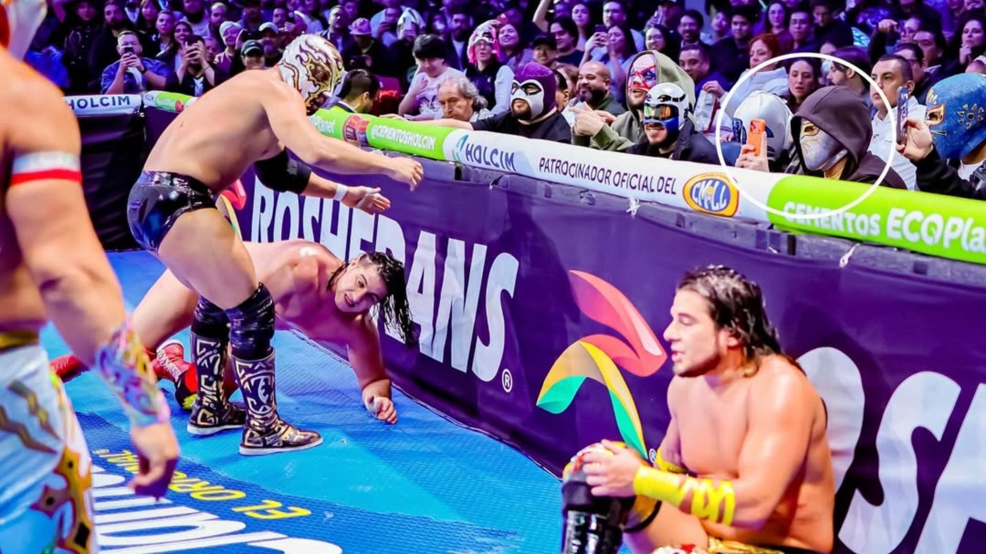 Bad Bunny Va a las Luchas en la Arena México; Se Pone la de Místico .