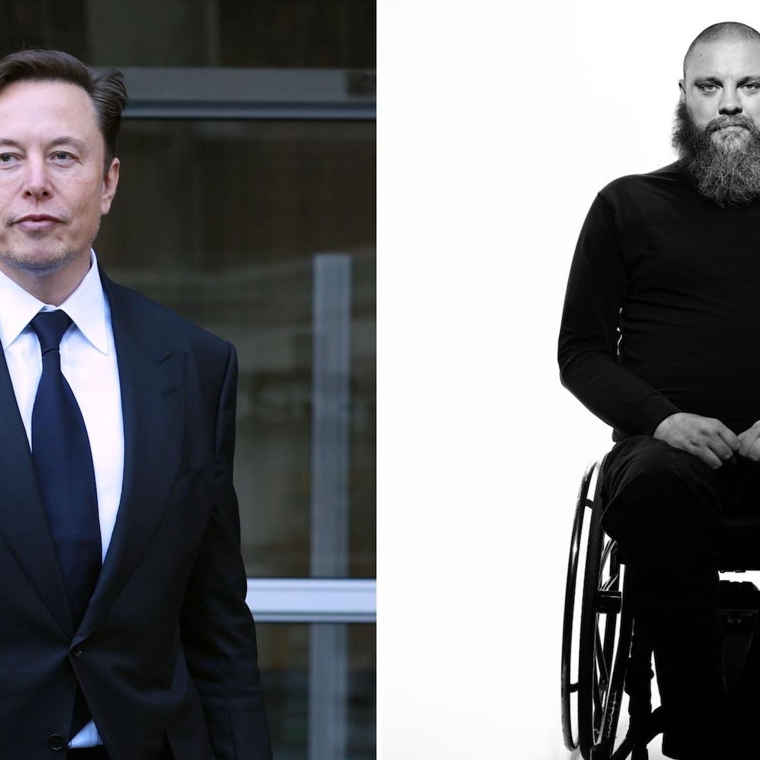 Elon Musk, a la izquierda, y Haraldur Thorleifsson, a la derecha