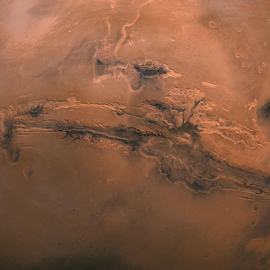 Imagen de Marte vista desde el espacio exterior
