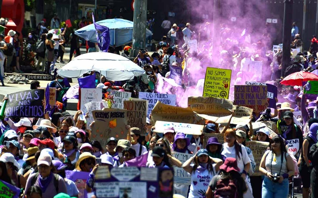 8M 2023: Así exigen un alto a la violencia contra las mujeres en CDMX