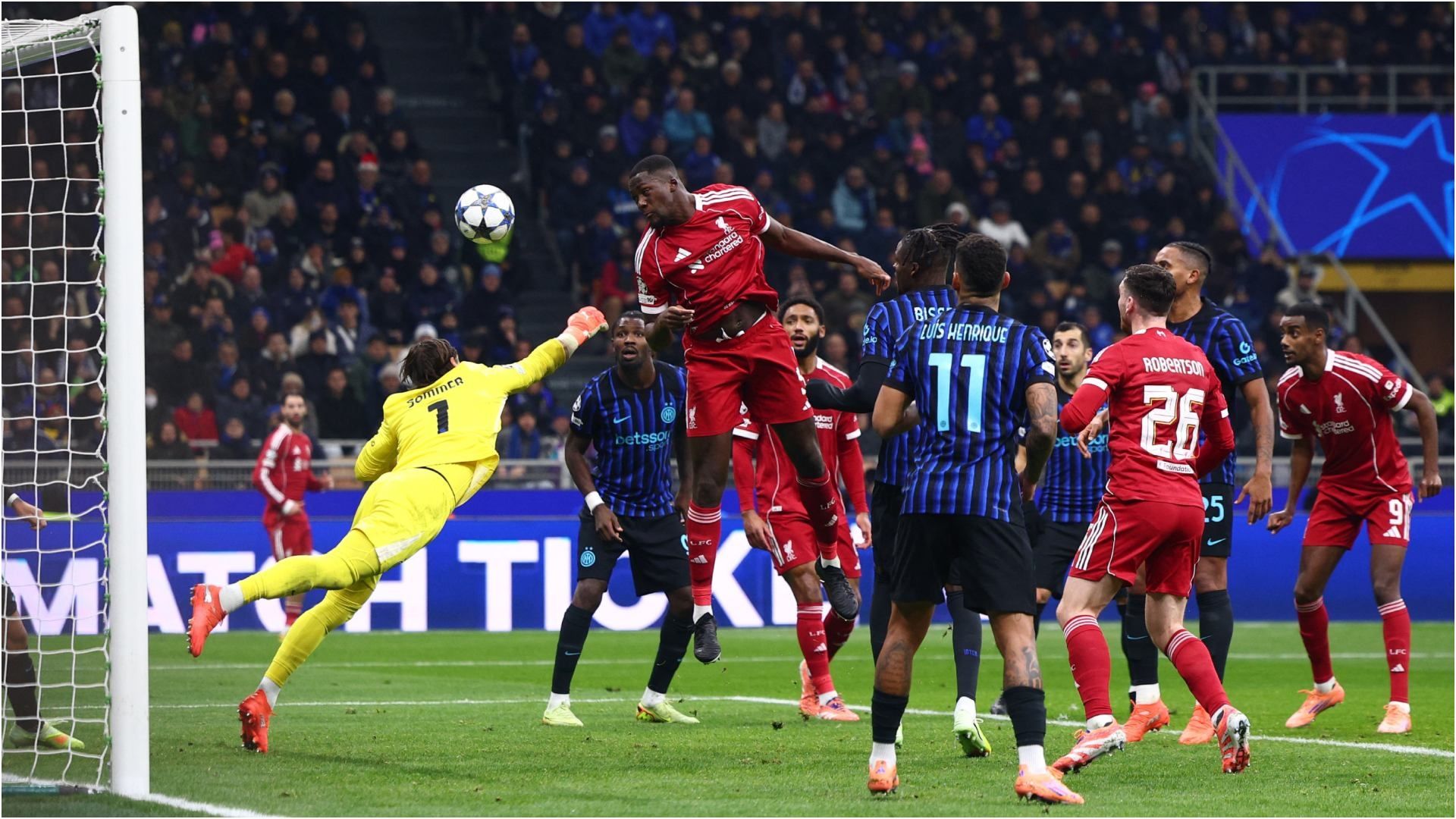 El Liverpool fue ambicioso en la cancha del Inter de Milán porque le urgía sumar una victoria.