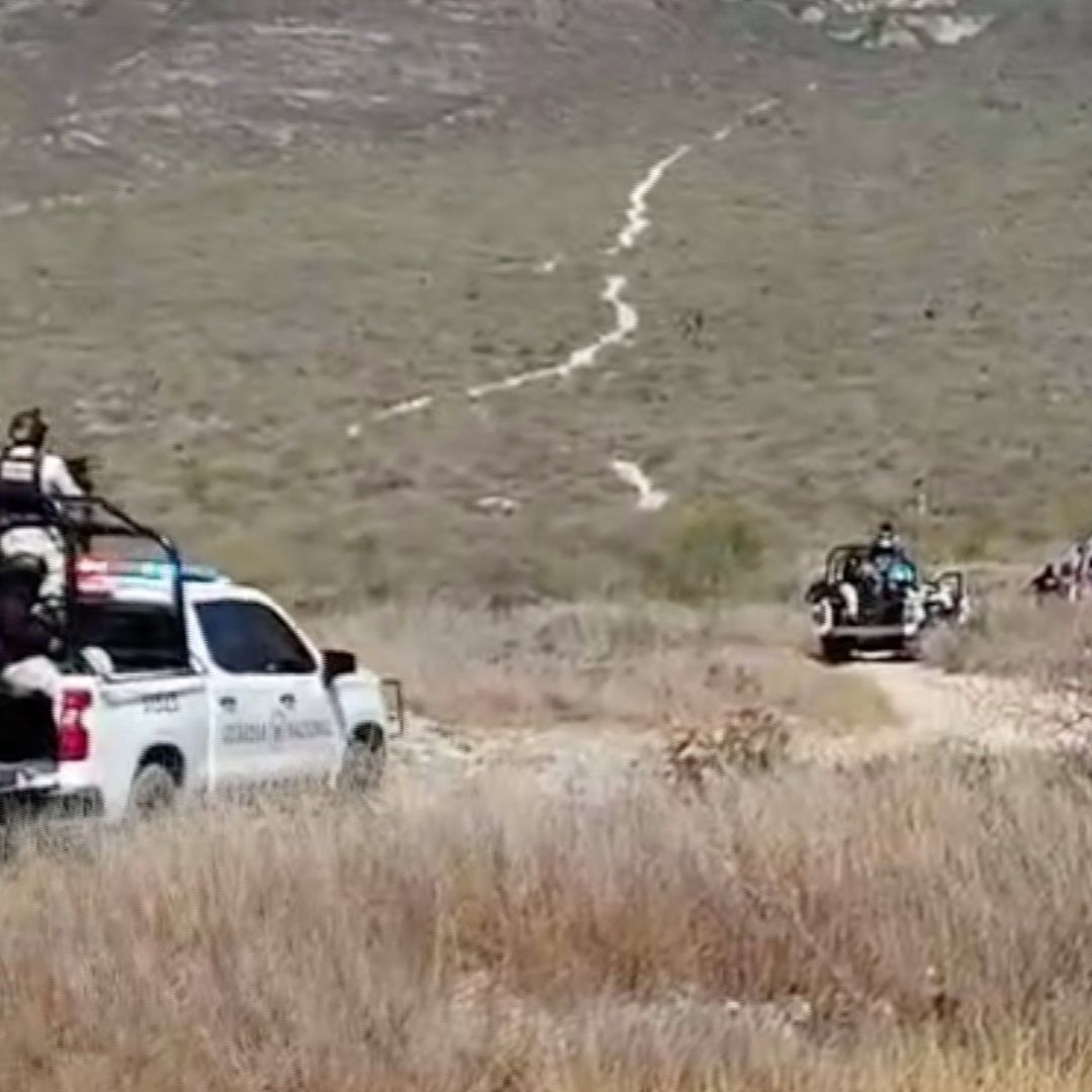Guardia Nacional en carretera a las Grutas de García