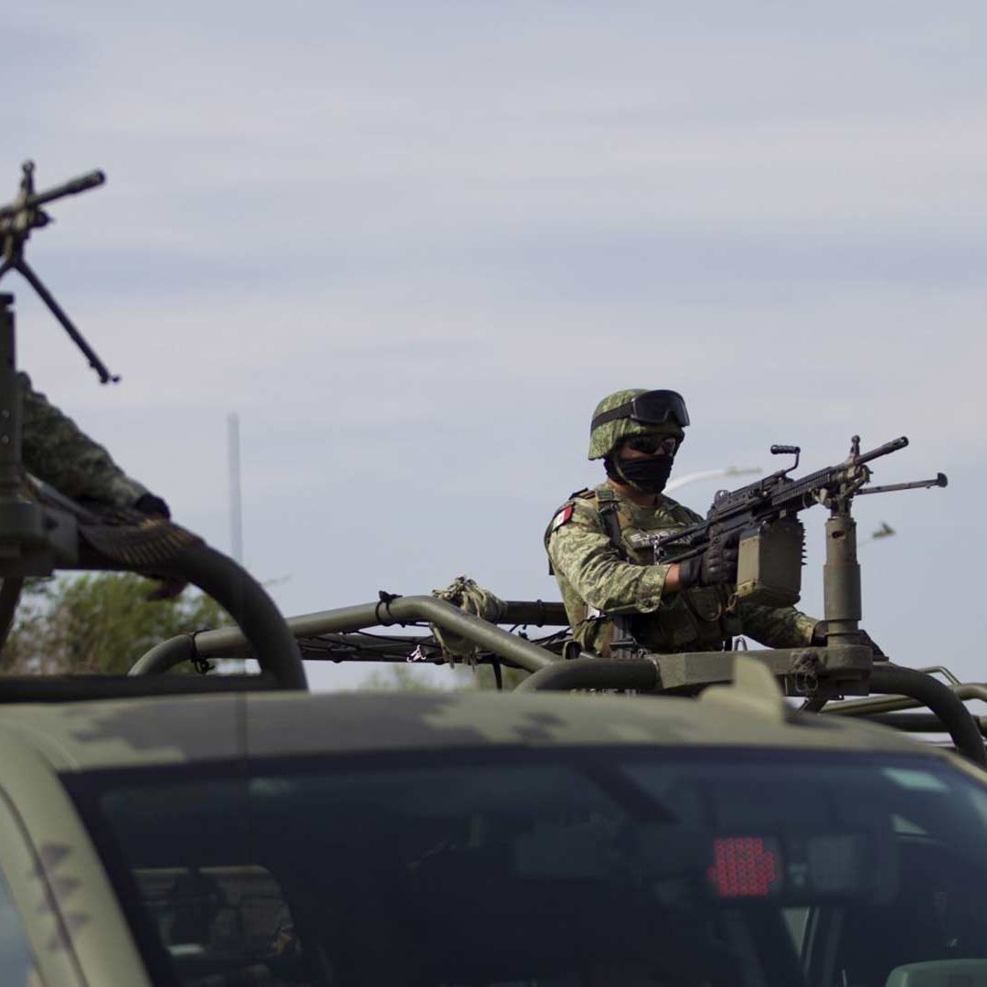 Operativo del Ejército mexicano en la carretera Monterrey-Nuevo Laredo