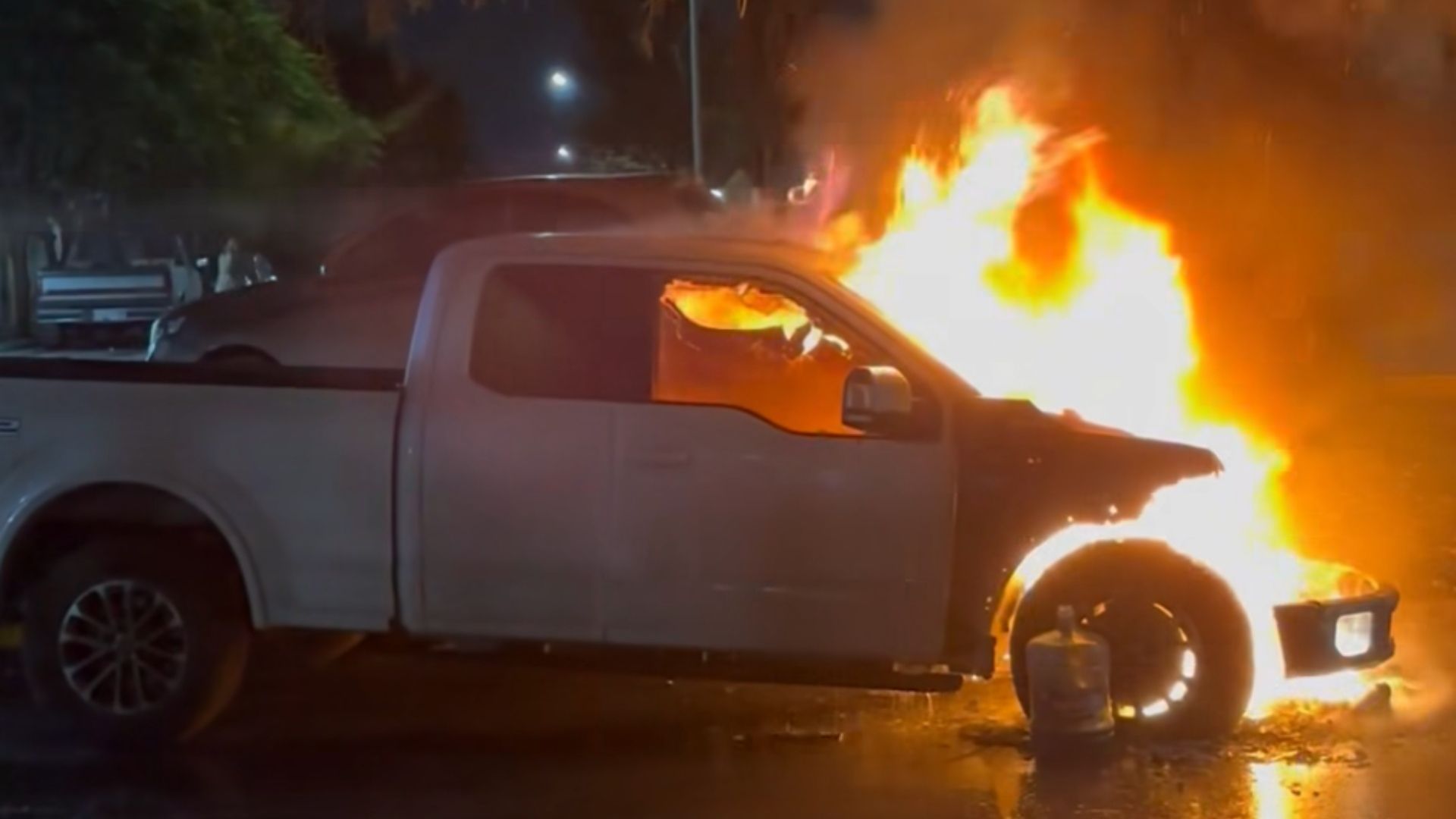 Incendio camioneta